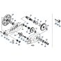 Drive Gear Assembly for Kubota KH191 Mini Excavator