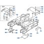 Track Frame Assembly for Kubota KH35