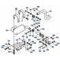 Muffler Assembly for Kubota KH51
