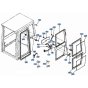 Door Assembly for Kubota KH51
