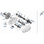Drive Gear Assembly for Kubota KH51