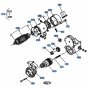 Starter Assembly for Kubota KH51