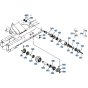 Track Roller Assembly for Kubota KH61 Mini Excavator