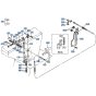 Accelerator Lever Assembly for Kubota KH66 Mini Excavator