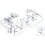 Accelerator Lever Assembly for Kubota KH90 Mini Excavator