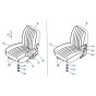 Seat Assembly for Kubota KH90 Mini Excavator