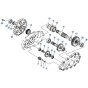 Drive Gear Assembly for Kubota KH90 Mini Excavator