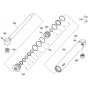 Swing Cylinder Assembly for Kubota KX030-4 Mini Excavator