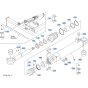 Blade Cylinder (Angle) Assembly for Kubota KX040-5 Mini Excavator