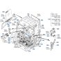 Decals -1 for Kubota KX040-5 Mini Excavator