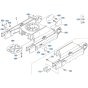Track Frame Assembly for Kubota KX040-5 Mini Excavator