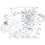 Fuel System Assembly for Kubota KX080-3 Mini Excavator
