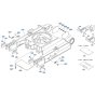 Track Frame Assembly for Kubota KX080-3 Mini Excavator