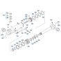Blade Cylinder Assembly for Kubota KX080-4s Mini Excavator