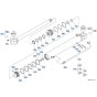 Swing Cylinder Assembly for Kubota KX080-5 Mini Excavator