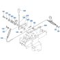 Accelerator Lever Assembly for Kubota KX121-3 Mini Excavator