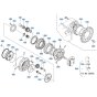 Drive Motor Assembly for Kubota KX121-3 Mini Excavator