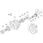 Swivel Motor Assembly -1 for Kubota KX121-3 Mini Excavator