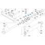 Blade Cylinder (Angle) Assembly for Kubota KX161-3s Mini Excavator