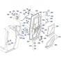 Door Assembly for Kubota KX91-3s Mini Excavator
