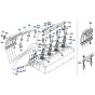 Nozzle Holder Assembly for Kubota R310 Loader