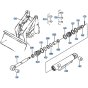 Tilt Cylinder (Hi-Lift) Assembly for Kubota R310 Loader