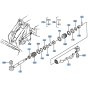 Steering Cylinder Assembly for Kubota R310 Loader
