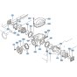 Rear Axle Case Assembly for Kubota R310 Loader