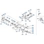 Inching Pedal Assembly for Kubota R400 Loader