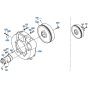 Flywheel Assembly for Kubota R400 Loader