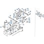 Rear Frame Assembly -1 for Kubota R400 Loader