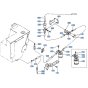 Fuel System Assembly for Kubota R400 Loader