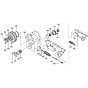 Transmission Case Assembly -1 for Kubota R400 Loader