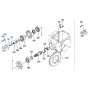 Spiral Bevel Gear (Rear) Assembly for Kubota R400 Loader