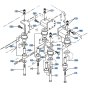 Engine Bracket Assembly for Kubota R410 Loader