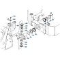 Centre Pin Assembly for Kubota R410 Loader