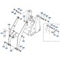 Shovel Frame Assembly for Kubota R410 Loader