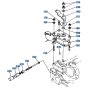 Engine Stop Lever Assembly for Kubota R410 Loader