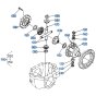 Differential Case (Front) Assembly for Kubota R410 Loader