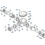 Axle Case (Rear) Assembly for Kubota R410 Loader