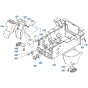 Rear Frame Assembly for Kubota R420 Loader
