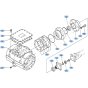 Differential Case (Front) Assembly for Kubota R420 Loader