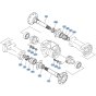 Axle (Rear) Assembly for Kubota R420 Loader