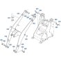 Shovel Arm Assembly for Kubota R430 Loader