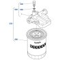 Fuel Filter Assembly for Kubota R430 Loader