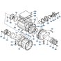 Axle Case (Front) Assembly for Kubota R510 Loader