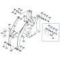 Shovel Frame Assembly for Kubota R510 Loader