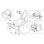Seat Assembly for Kubota R510 Loader