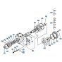Reduction Case Gear Assembly for Kubota R510 Loader