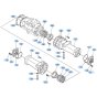 Axle Case (Front) Assembly for Kubota R520 Loader